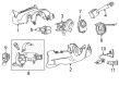 Chevy Sonic Steering Column Cover Diagram - 94551795