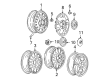 1998 Buick Regal Wheel Cover Diagram - 9596098