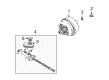 Cadillac STS Brake Master Cylinder Diagram - 19209197