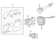 2008 Chevy Malibu Steering Column Cover Diagram - 10379313