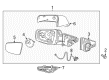 2013 Buick LaCrosse Side View Mirrors Diagram - 22857614