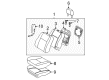 2004 Pontiac Vibe Seat Cushion Pad Diagram - 88972580