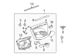 2006 Buick Lucerne Weather Strip Diagram - 25842703