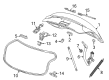 Chevy Trunk Lid Lift Support Diagram - 20998171