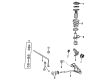 1997 Cadillac DeVille Shock Absorber Diagram - 22064728