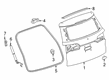 2020 Cadillac XT6 Weather Strip Diagram - 84239764