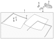 2009 Cadillac CTS Mirror Cover Diagram - 25796686