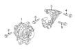 Cadillac Alternator Bracket Diagram - 12643475