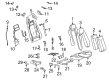 2006 Cadillac XLR Seat Belt Diagram - 19149856