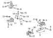 Cadillac SRX Engine Mount Diagram - 13227756