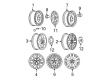 2007 Buick Rendezvous Wheel Cover Diagram - 9595328