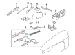 2009 Buick LaCrosse Fender Splash Shield Diagram - 10349808