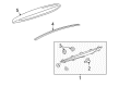 2008 Cadillac SRX Weather Strip Diagram - 25773051