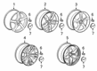 2019 Chevy Corvette Wheel Cover Diagram - 23217059