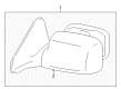 2010 Pontiac Vibe Side View Mirrors Diagram - 19184613