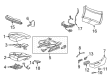 2021 Cadillac Escalade Seat Cushion Pad Diagram - 84813604