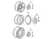 GMC Savana 1500 Wheel Cover Diagram - 9597159