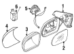 2001 Cadillac Catera Side View Mirrors Diagram - 9147204