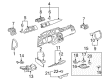 2009 Buick Lucerne Dash Panel Vent Portion Covers Diagram - 15873219