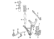 Cadillac SRX Sway Bar Link Diagram - 15895320