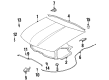 1998 Saturn SC2 Hood Latch Diagram - 21097526