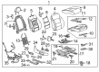 2023 GMC Acadia Seat Cushion Pad Diagram - 84736474