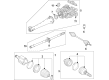 Cadillac CV Joint Diagram - 84710415