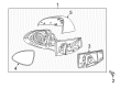 2014 Chevy Spark Side View Mirrors Diagram - 95434294