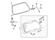 Pontiac Vibe Tailgate Lift Support Diagram - 88974300