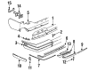 1989 Cadillac Seville Bumper Reflector Diagram - 16508662