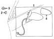 2003 Oldsmobile Aurora Side View Mirrors Diagram - 25726588