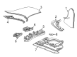 2020 Chevy Corvette Dash Panel Vent Portion Covers Diagram - 84548762