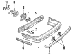 1991 Buick Riviera Bumper Diagram - 1644510