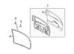 Buick Terraza Weather Strip Diagram - 15294464