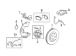 2011 Chevy Camaro Brake Dust Shields Diagram - 92199863