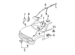 2002 Oldsmobile Bravada Air Bag Sensor Diagram - 15085679