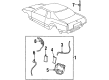 2001 Cadillac Eldorado Antenna Diagram - 12450708