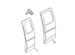 GMC Savana 3500 Door Moldings Diagram - 15960360