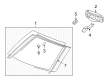 Cadillac Mirror Cover Diagram - 20996491