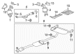 2009 Saturn Vue Exhaust Heat Shield Diagram - 96819136