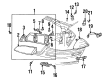 Chevy Silverado 1500 HD Classic Headlight Bulb Diagram - 19257054