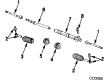 1984 Oldsmobile Omega Rack and Pinion Boot Diagram - 7839156