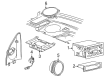 Saturn SW2 Car Speakers Diagram - 21024450