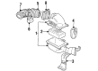 1995 Oldsmobile Cutlass Supreme Air Filter Box Diagram - 25099824