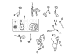 2001 Pontiac Firebird Alternator Bracket Diagram - 12556915
