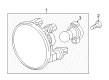 Chevy Traverse Fog Light Diagram - 42548992