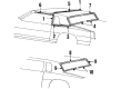 1985 Oldsmobile Cutlass Salon Door Moldings Diagram - 20291223