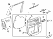 2023 Chevy Silverado 1500 Weather Strip Diagram - 84362005