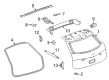 Cadillac CTS Tailgate Lift Support Diagram - 84343054