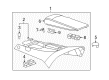 Chevy Corvette Center Console Latch Diagram - 19168117